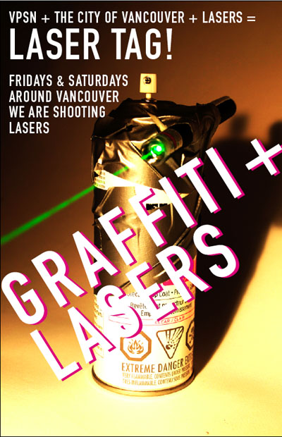 Laser Graffiti Poster